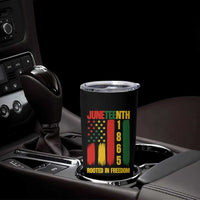 Juneteenth 1865 Freedom Pride Tumbler Cup African American Heritage Graphic