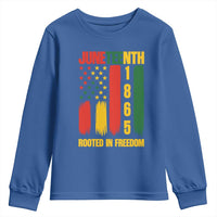 Juneteenth 1865 Freedom Pride Youth Sweatshirt African American Heritage Graphic