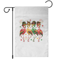 Funny Juneteenth Flamingos Squad Garden Flag African American Heritage