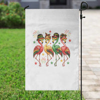 Funny Juneteenth Flamingos Squad Garden Flag African American Heritage