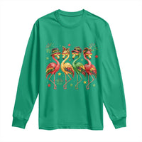 Funny Juneteenth Flamingos Squad Long Sleeve Shirt African American Heritage