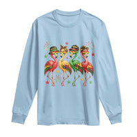 Funny Juneteenth Flamingos Squad Long Sleeve Shirt African American Heritage