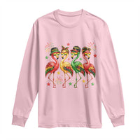 Funny Juneteenth Flamingos Squad Long Sleeve Shirt African American Heritage