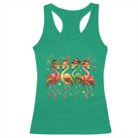 Funny Juneteenth Flamingos Squad Racerback Tank Top African American Heritage