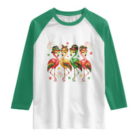 Funny Juneteenth Flamingos Squad Raglan Shirt African American Heritage