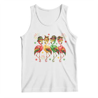 Funny Juneteenth Flamingos Squad Tank Top African American Heritage