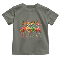 Funny Juneteenth Flamingos Squad Toddler T Shirt African American Heritage