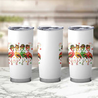 Funny Juneteenth Flamingos Squad Tumbler Cup African American Heritage