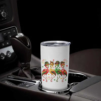 Funny Juneteenth Flamingos Squad Tumbler Cup African American Heritage