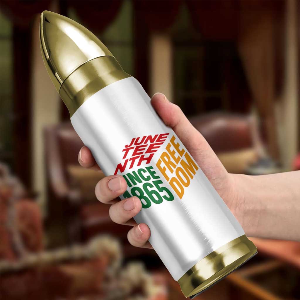 Juneteenth 1865 Freedom Bullet Tumbler African American Pride