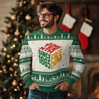 Juneteenth 1865 Freedom Ugly Christmas Sweater African American Pride