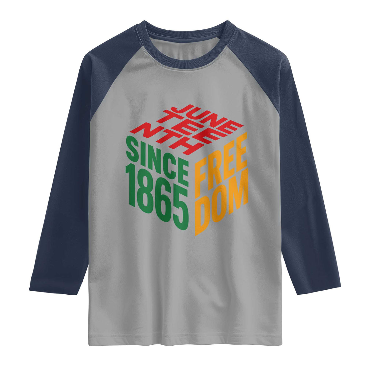 Juneteenth 1865 Freedom Raglan Shirt African American Pride