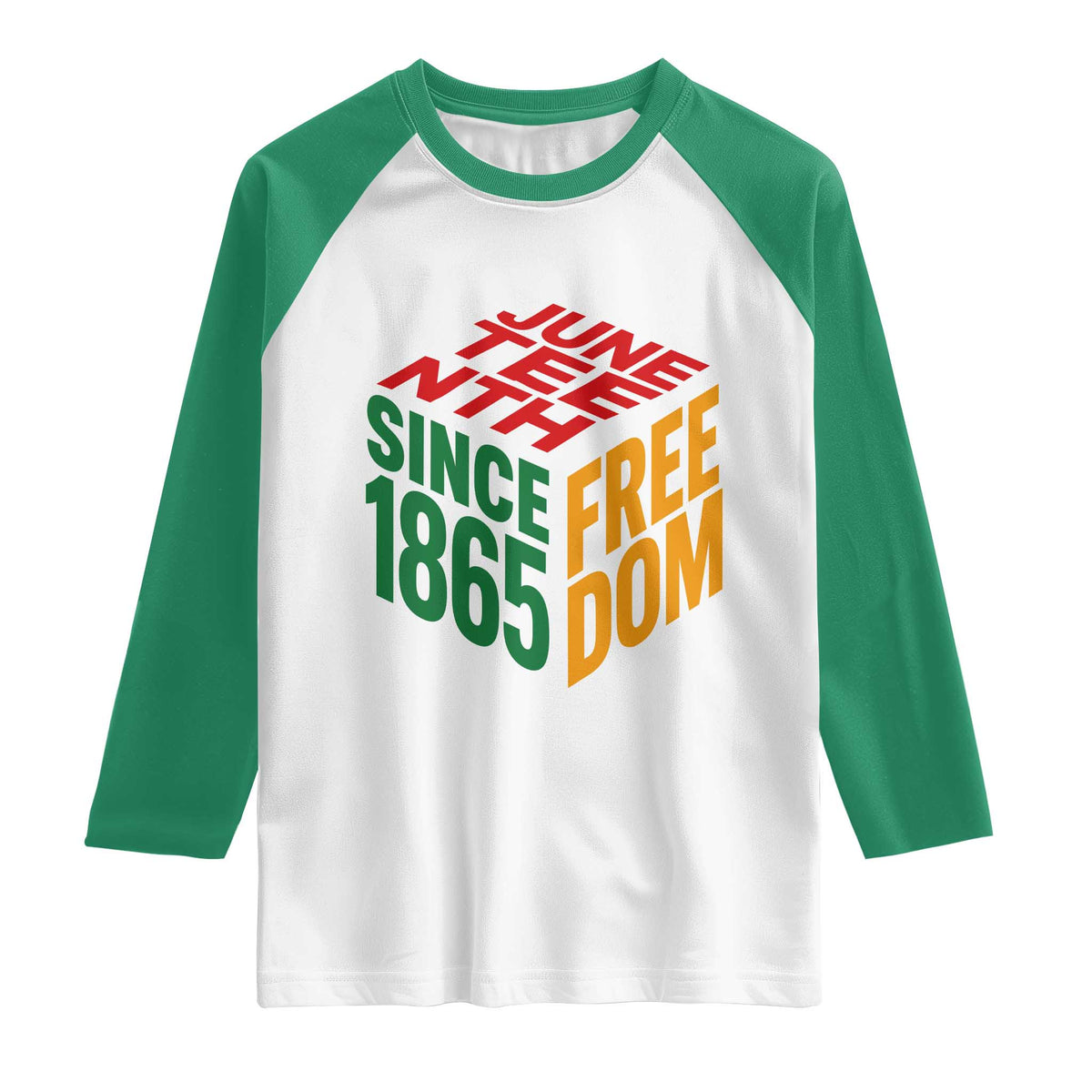 Juneteenth 1865 Freedom Raglan Shirt African American Pride