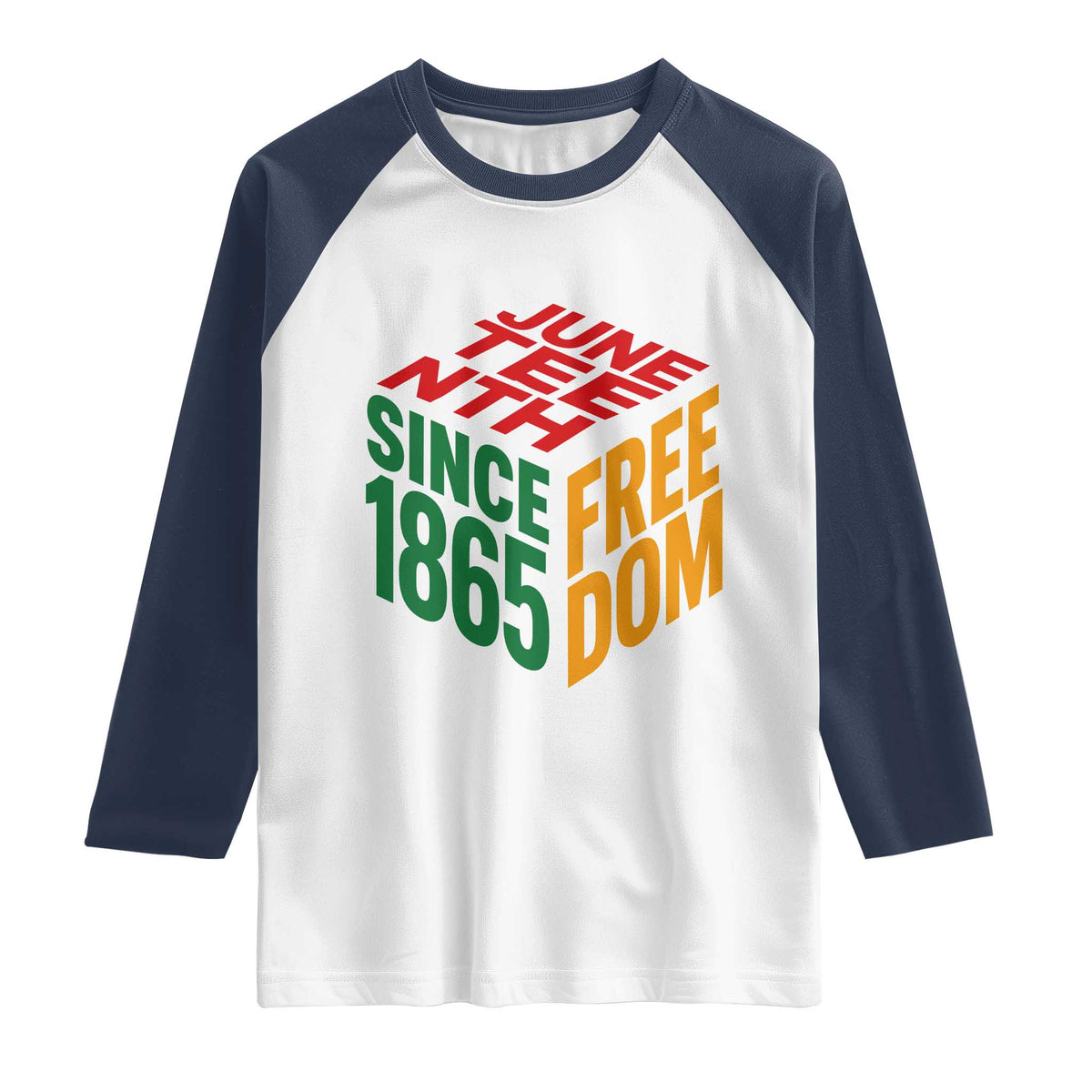 Juneteenth 1865 Freedom Raglan Shirt African American Pride