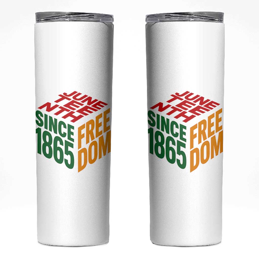 Juneteenth 1865 Freedom Skinny Tumbler African American Pride
