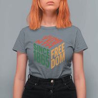 Juneteenth 1865 Freedom T Shirt For Women African American Pride