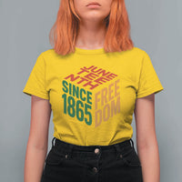Juneteenth 1865 Freedom T Shirt For Women African American Pride