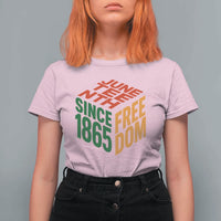 Juneteenth 1865 Freedom T Shirt For Women African American Pride