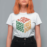 Juneteenth 1865 Freedom T Shirt For Women African American Pride