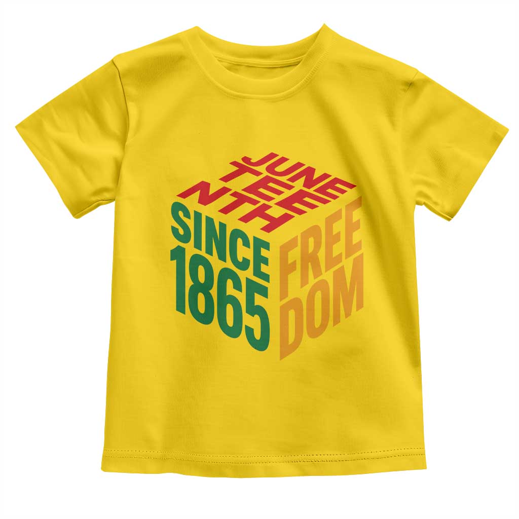 Juneteenth 1865 Freedom Toddler T Shirt African American Pride