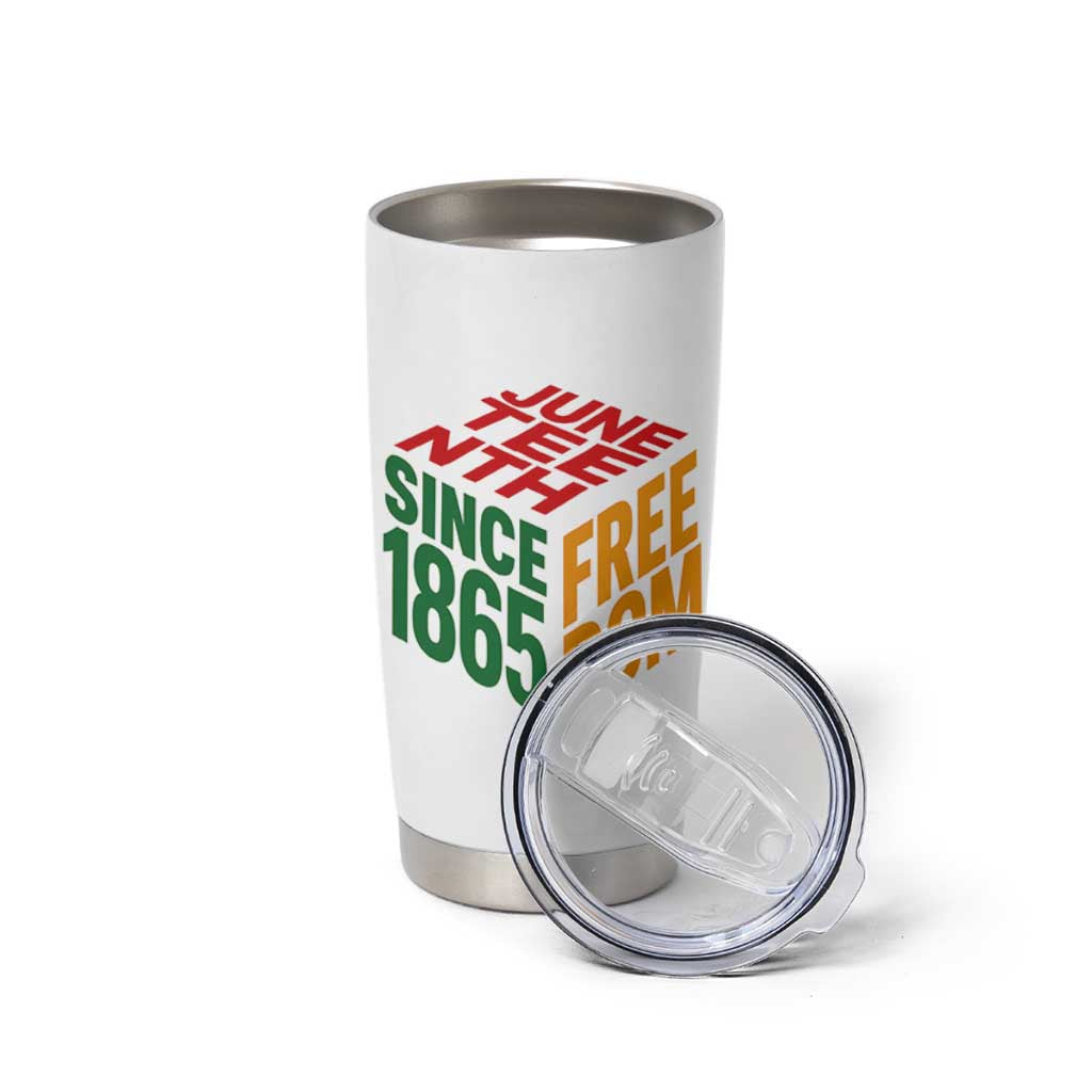 Juneteenth 1865 Freedom Tumbler Cup African American Pride
