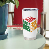 Juneteenth 1865 Freedom Tumbler Cup African American Pride