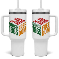 Juneteenth 1865 Freedom Tumbler With Handle African American Pride
