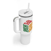 Juneteenth 1865 Freedom Tumbler With Handle African American Pride