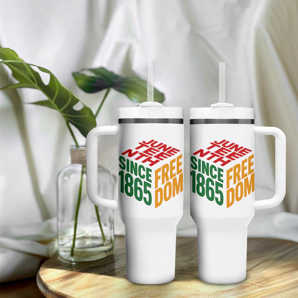Juneteenth 1865 Freedom Tumbler With Handle African American Pride