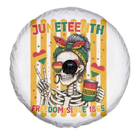 Skeleton Juneteenth Freedom Spare Tire Cover African American Pride Gift