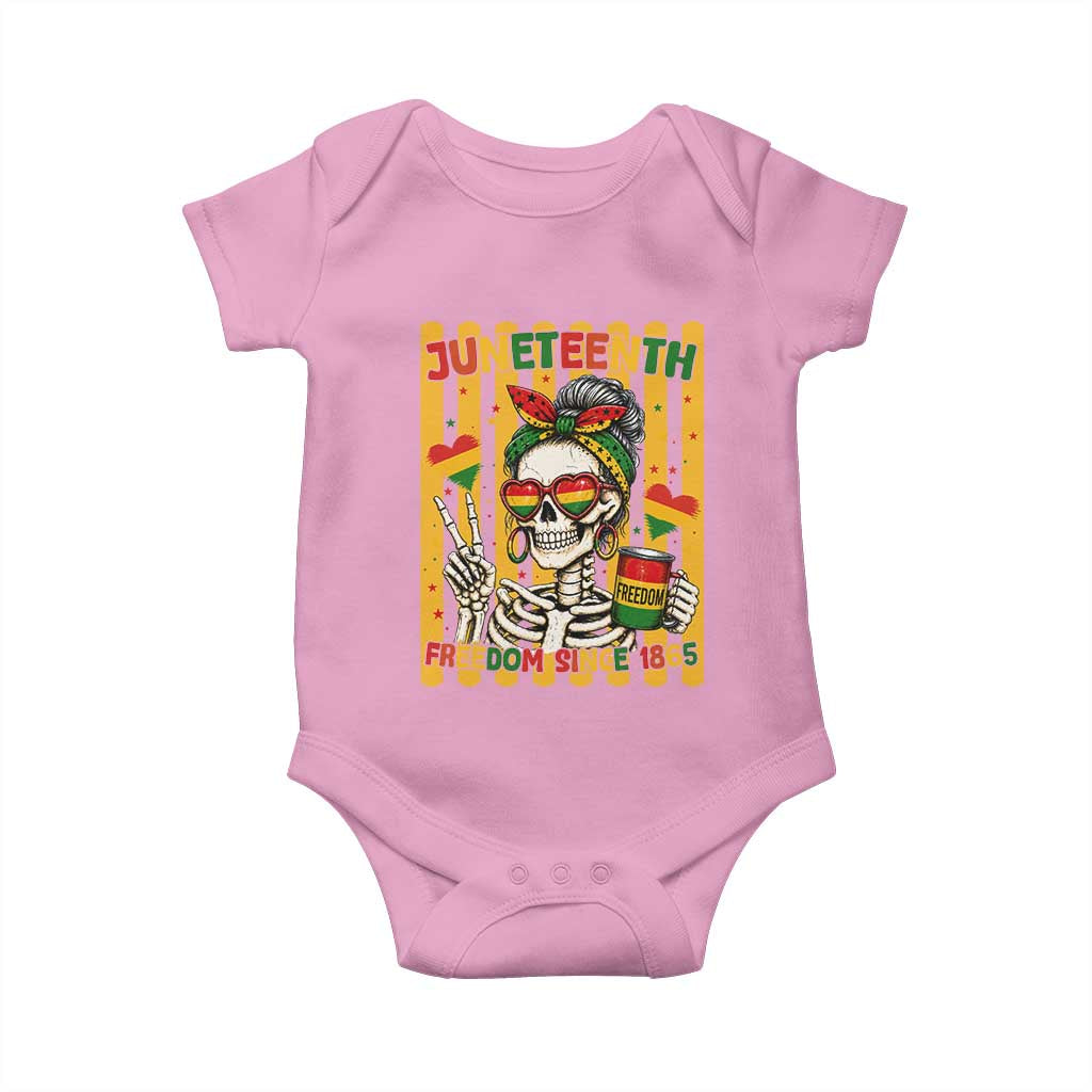 Skeleton Juneteenth Freedom Baby Onesie African American Pride Gift