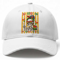 Skeleton Juneteenth Freedom Baseball Cap African American Pride Gift