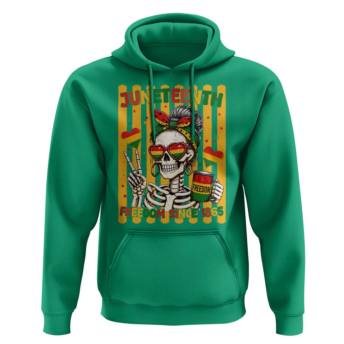Skeleton Juneteenth Freedom Hoodie African American Pride Gift
