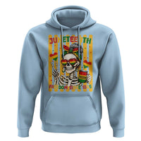 Skeleton Juneteenth Freedom Hoodie African American Pride Gift