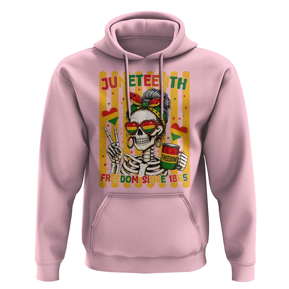 Skeleton Juneteenth Freedom Hoodie African American Pride Gift