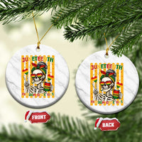 Skeleton Juneteenth Freedom Ceramic Ornament African American Pride Gift