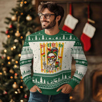 Skeleton Juneteenth Freedom Ugly Christmas Sweater African American Pride Gift