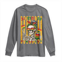 Skeleton Juneteenth Freedom Long Sleeve Shirt African American Pride Gift