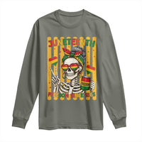 Skeleton Juneteenth Freedom Long Sleeve Shirt African American Pride Gift