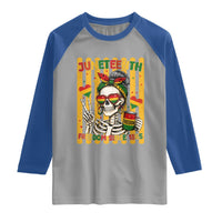Skeleton Juneteenth Freedom Raglan Shirt African American Pride Gift