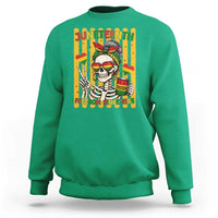 Skeleton Juneteenth Freedom Sweatshirt African American Pride Gift