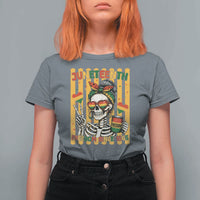 Skeleton Juneteenth Freedom T Shirt For Women African American Pride Gift