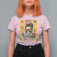 Skeleton Juneteenth Freedom T Shirt For Women African American Pride Gift