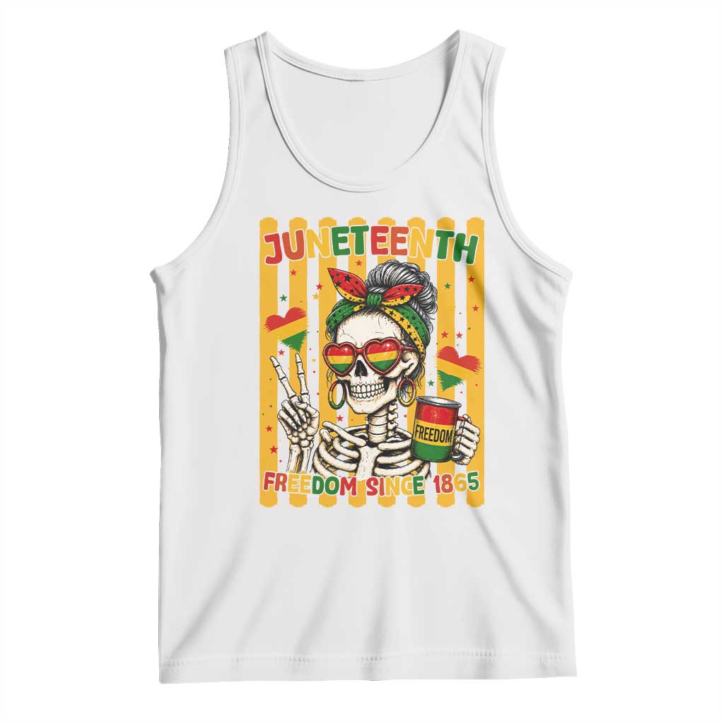 Skeleton Juneteenth Freedom Tank Top African American Pride Gift