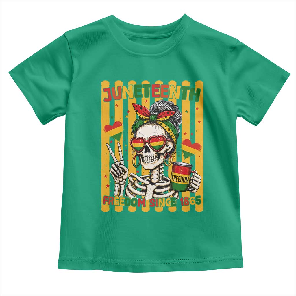 Skeleton Juneteenth Freedom Toddler T Shirt African American Pride Gift