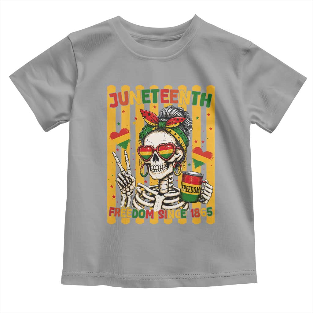 Skeleton Juneteenth Freedom Toddler T Shirt African American Pride Gift