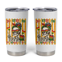 Skeleton Juneteenth Freedom Tumbler Cup African American Pride Gift