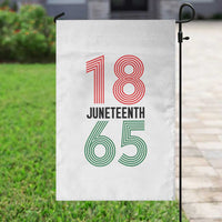 Vintage Juneteenth 1865 Garden Flag Retro Striped Number Graphic
