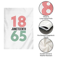 Vintage Juneteenth 1865 Garden Flag Retro Striped Number Graphic
