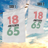 Vintage Juneteenth 1865 Garden Flag Retro Striped Number Graphic